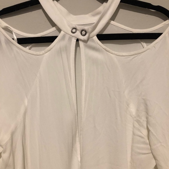 Free people Drift Away Cold Shoulder Blouse - Picture 4 of 6